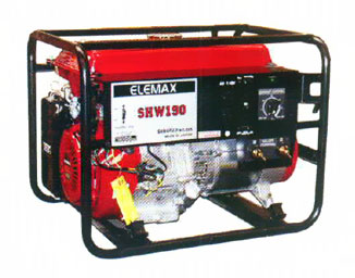 GENERADORES HONDA SHW-190 (190 AMPS.4000W.(SOLDADORA GENERADORA)MARCA SAWAFUJI